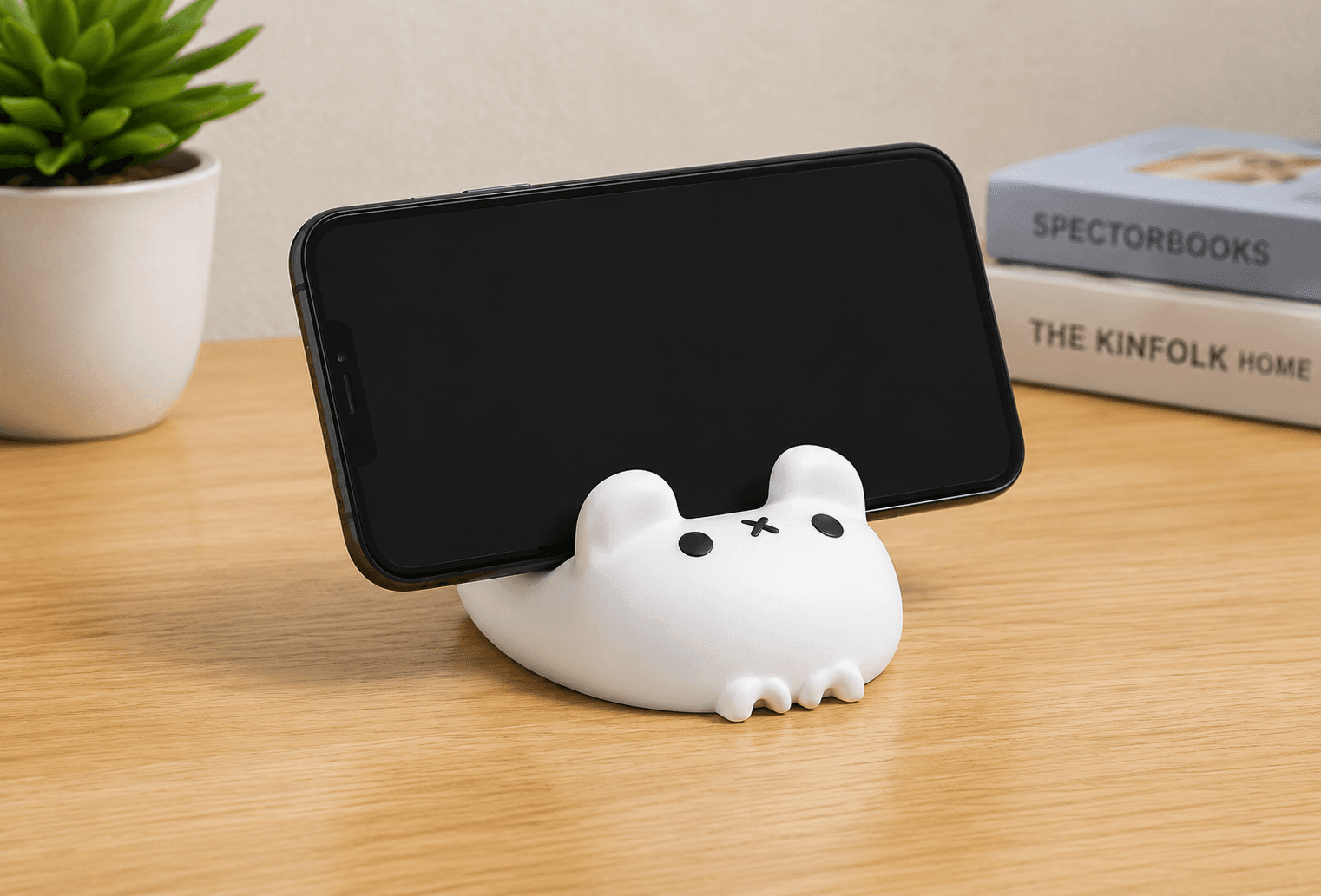 Cute Bunny Phone Stand – 3D Printed Mobile Holder for Desk & Bedside 4
