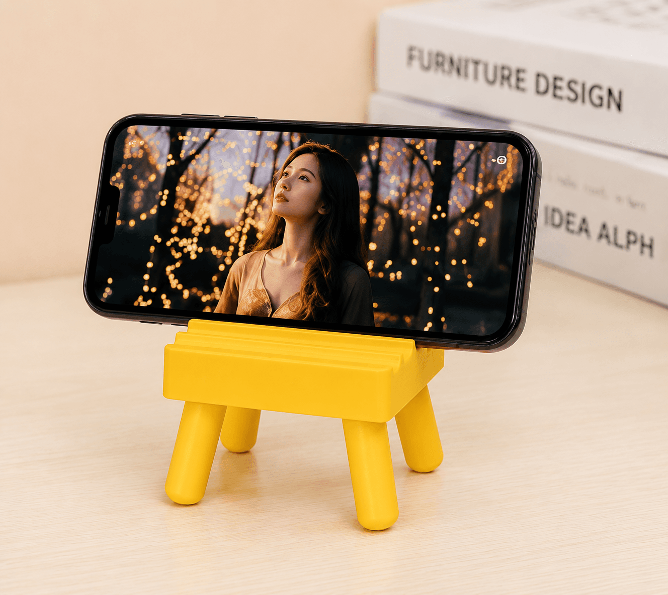 Mini Chair Phone Stand – Cute 3D Printed Mobile Holder for Desk & Bedside 5