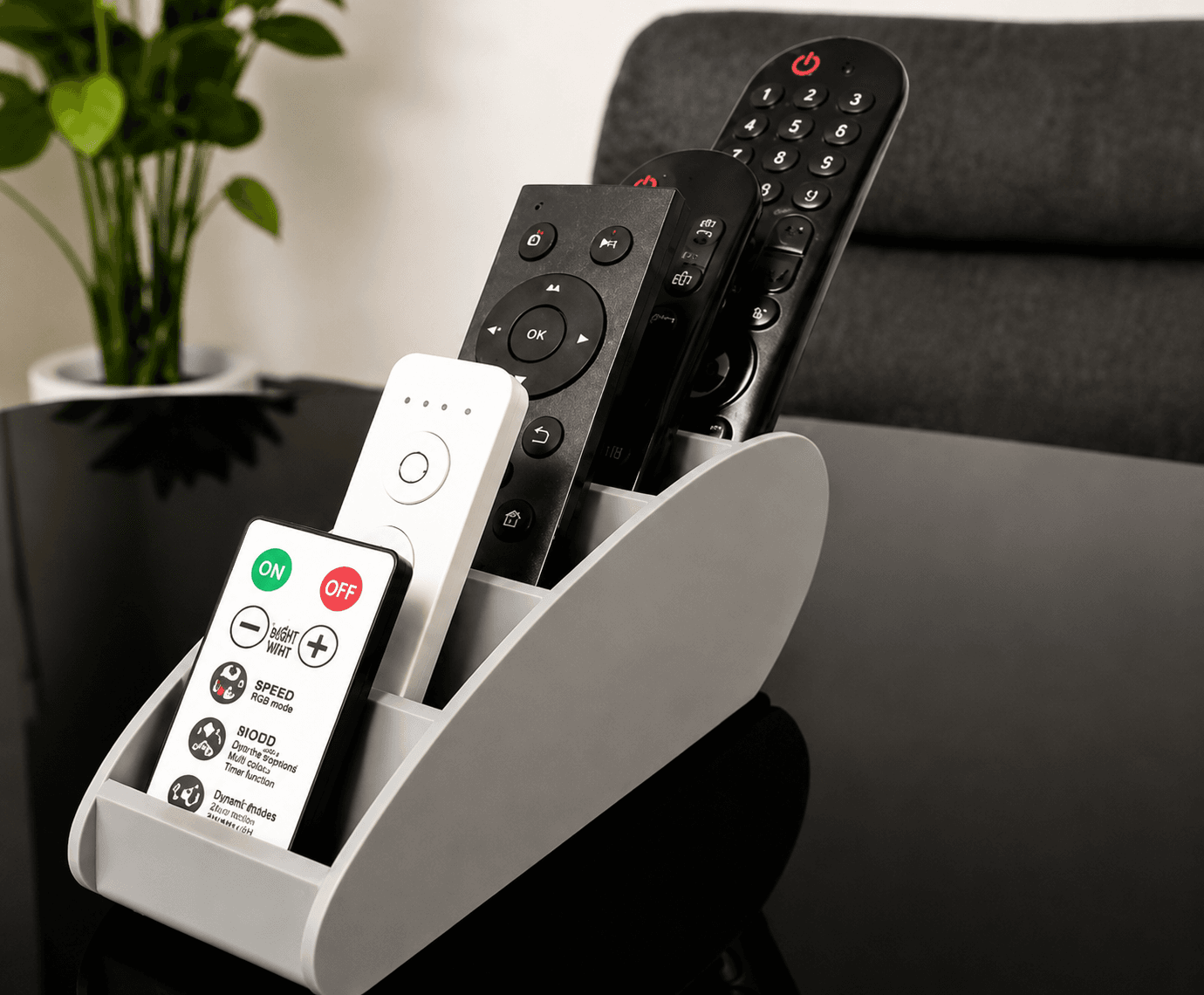 Remote Control Organizer – 3D Printed TV Remote Holder for Living Room & Office 4