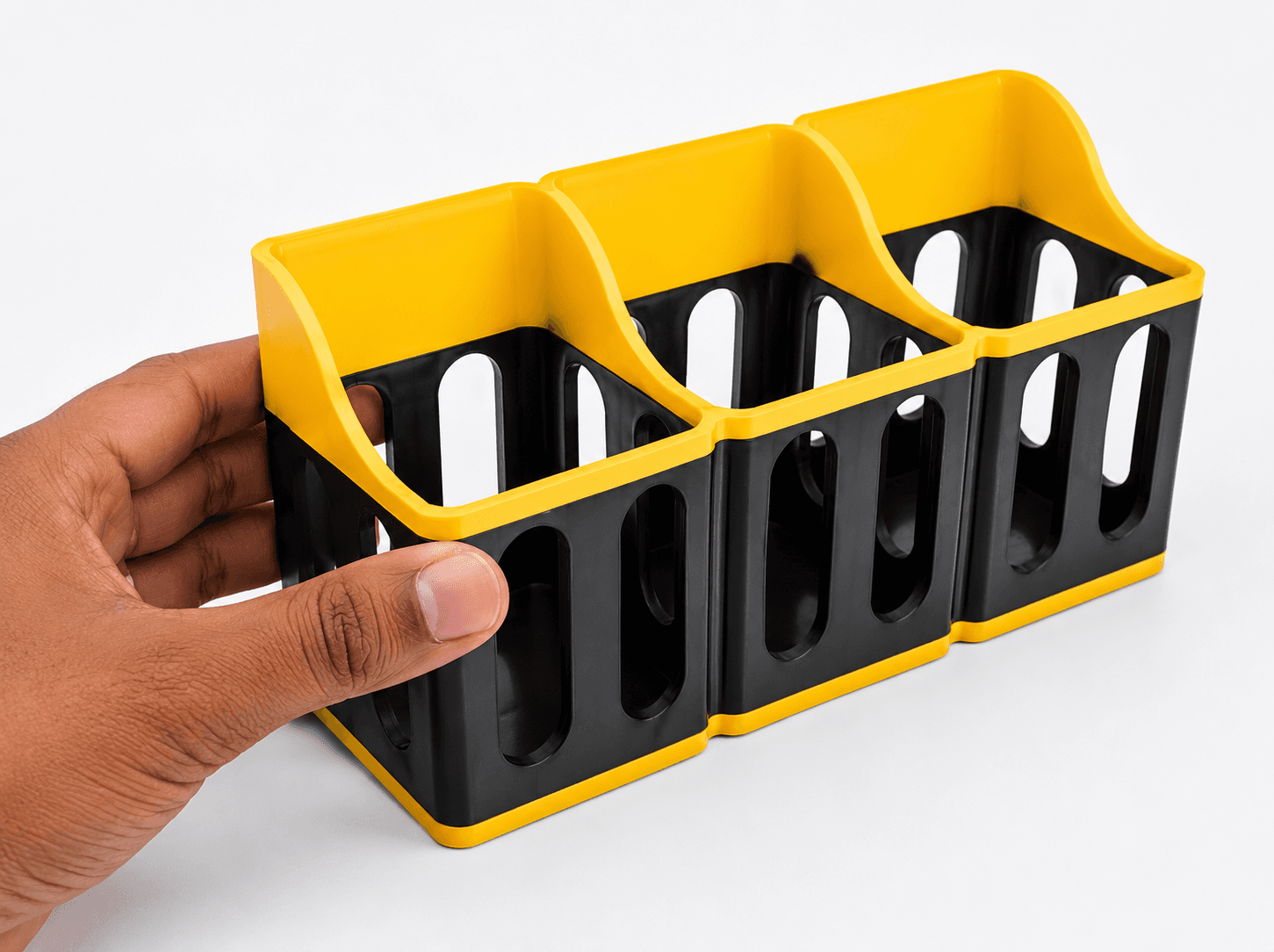 3 Slot Desk Organizer – Remote Control & Pen Holder 3